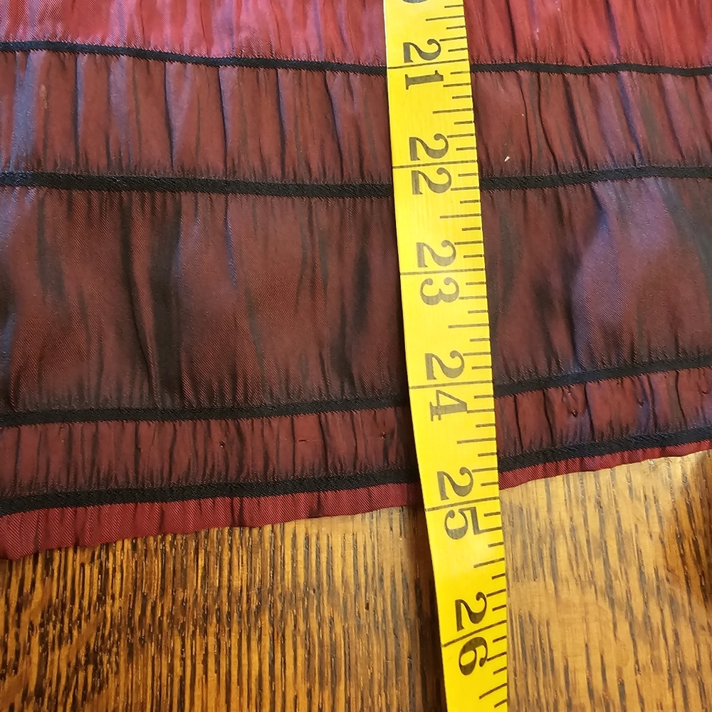 Caribe Burgundy/Red Stripe Button Front Jacket - Picture 8 of 8